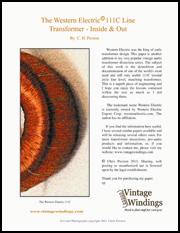 Engineering the Western Electric 111C Line Level Transformer page 1